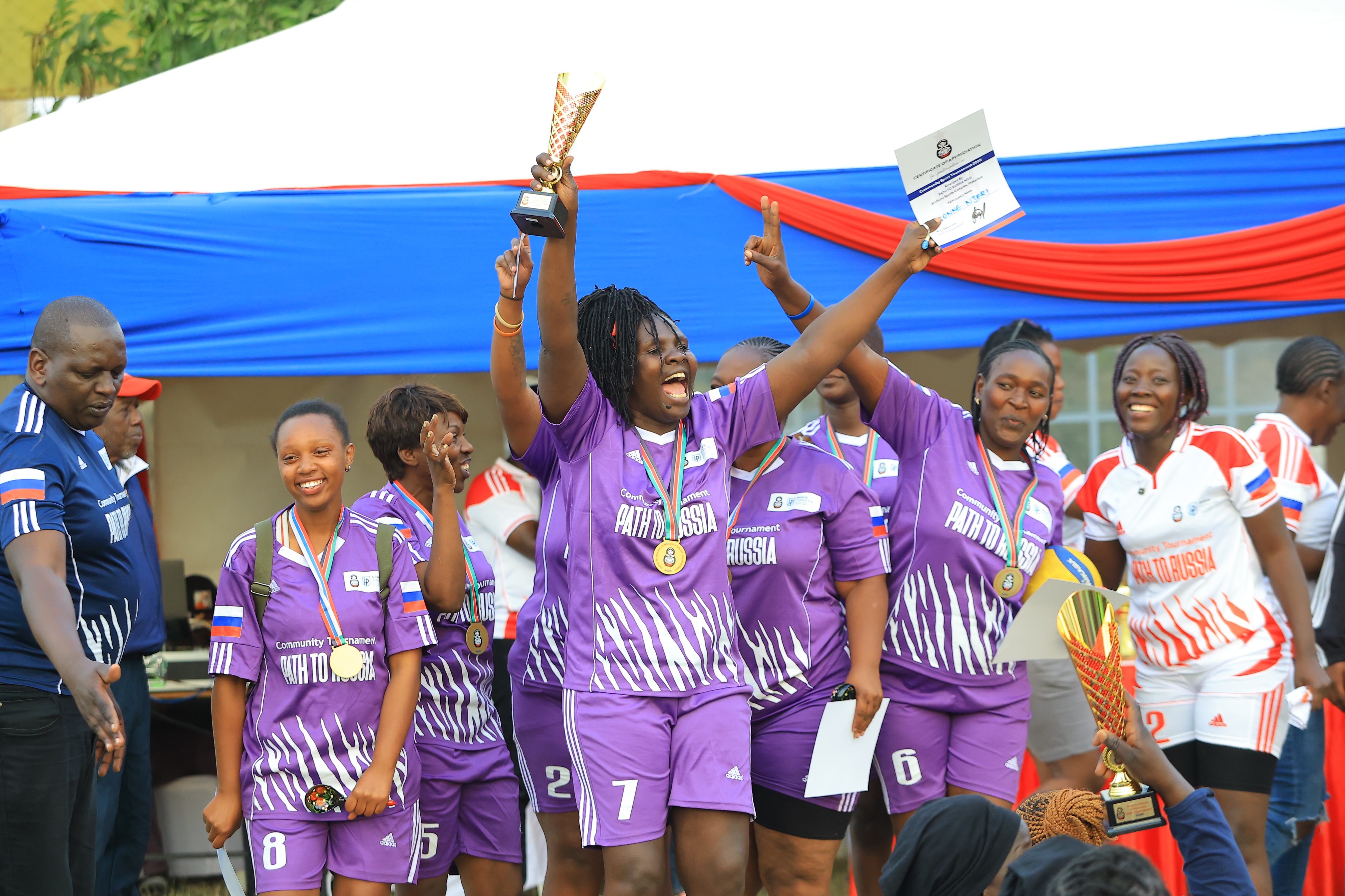 Match day on the pitch