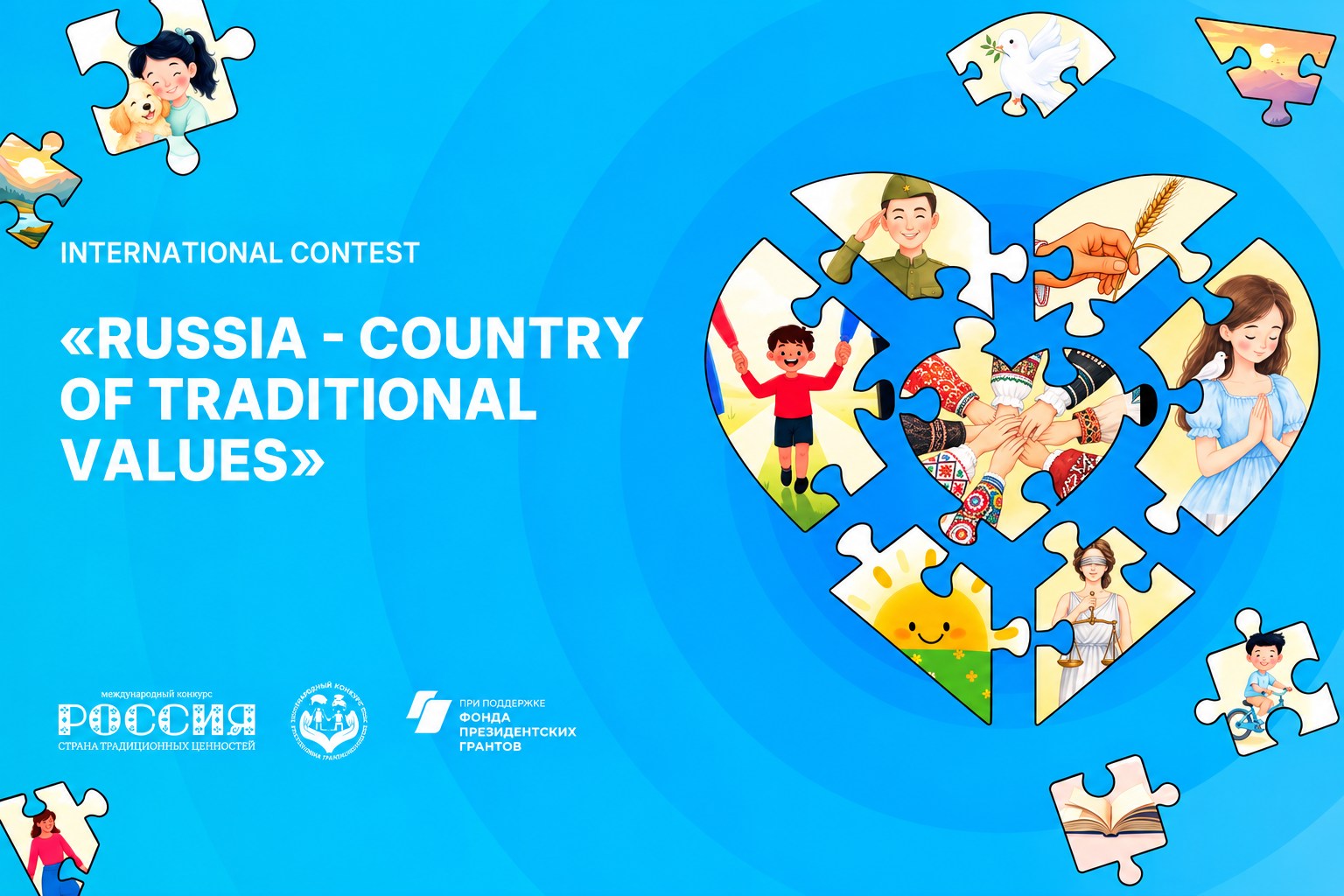 Poster of the International Contest «Russia – Country of Traditional Values»